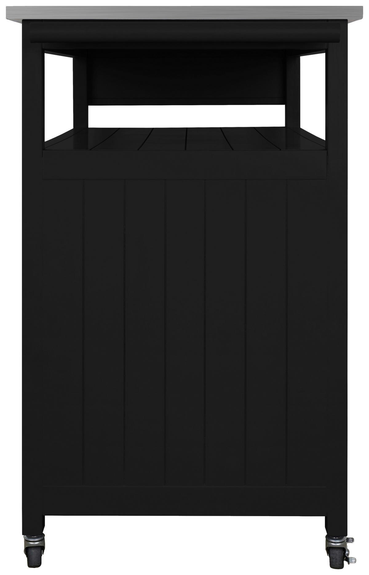 KÜCHENINSEL   in Schwarz, Edelstahlfarben  - Edelstahlfarben/Silberfarben, Basics, Holzwerkstoff/Metall (110/127/89/53cm) - MID.YOU