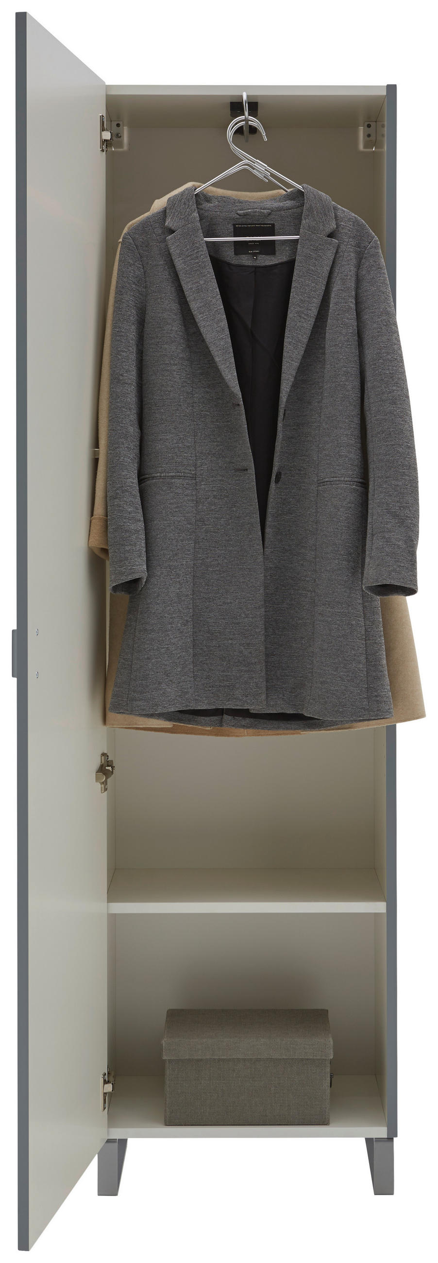 GARDEROBE 5-teilig  in 260/192/36 cm  - Eichefarben/Grau, Design, Holz/Holzwerkstoff (260/192/36cm) - Dieter Knoll