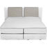BOXSPRINGBETT in Grau, Weiß - Alufarben/Weiß, KONVENTIONELL, Kunststoff/Textil (160/200/cm) - Bentley BOXSPRINGBETT in Grau, Weiß - Alufarben/Weiß, KONVENTIONELL, Kunststoff/Textil (160/200/cm) - Bentley
