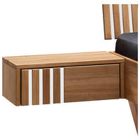 NACHTTISCH 45/45/33 cm  in massiv Wildeiche Weiss, Wildeiche  - Wildeiche/Weiss, Design, Holz (45/45/33cm) - Linea Natura