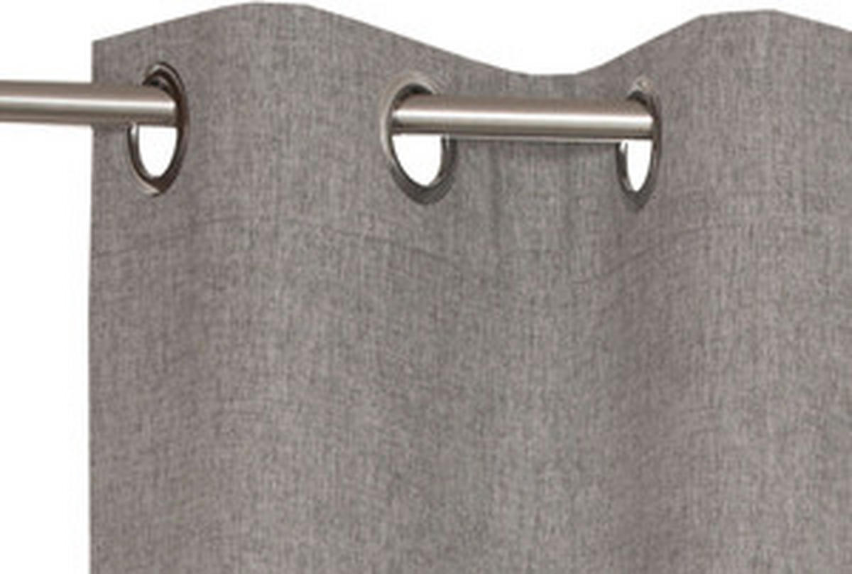 ZÁVĚS S OČKY, neprůsvitné, 140/250 cm - světle šedá, Basics, textil (140/250cm) - Esprit