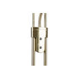 LED-DECKENFLUTER 32,5/180 cm    - Messingfarben/Alabasterfarben, Basics, Glas/Metall (32,5/180cm) - Novel