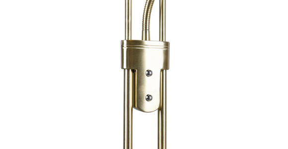 LED-DECKENFLUTER 32,5/180 cm - Messingfarben/Alabasterfarben, Basics, Glas/Metall (32,5/180cm) - Novel