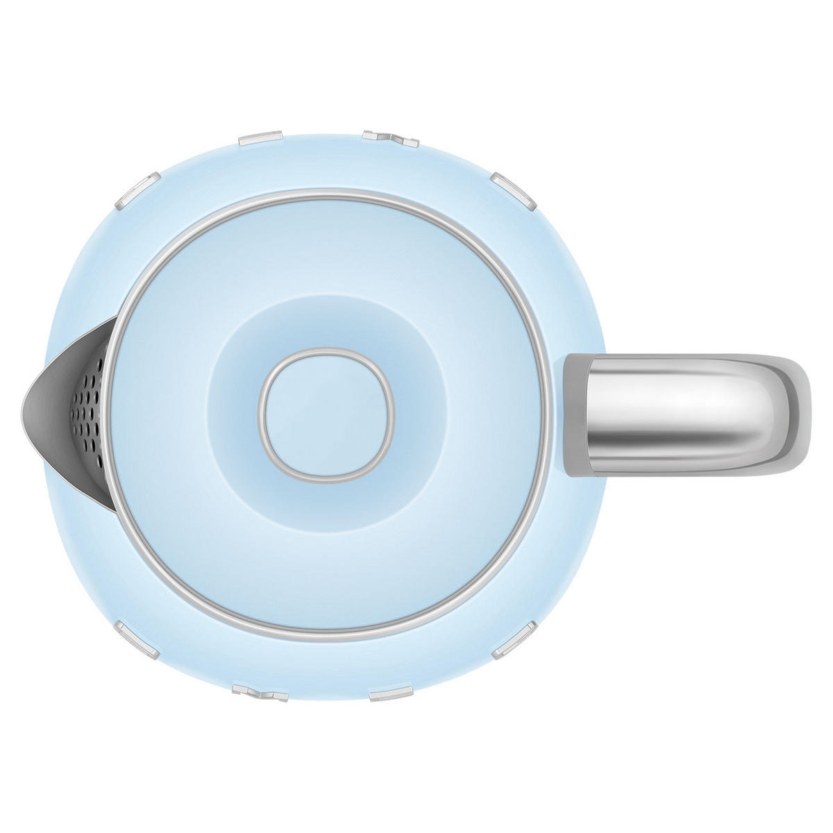 WASSERKOCHER 0,8 l  - Pastellblau, Design, Metall (22,3/24,8/17,1cm) - SMEG