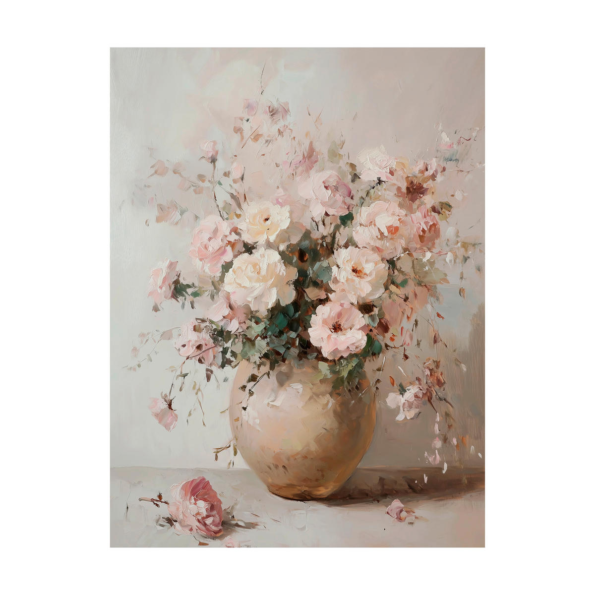 LEINWANDBILD Stillleben, Blumen 60/80 cm  - Multicolor, Basics, Holz/Textil (60/80cm)