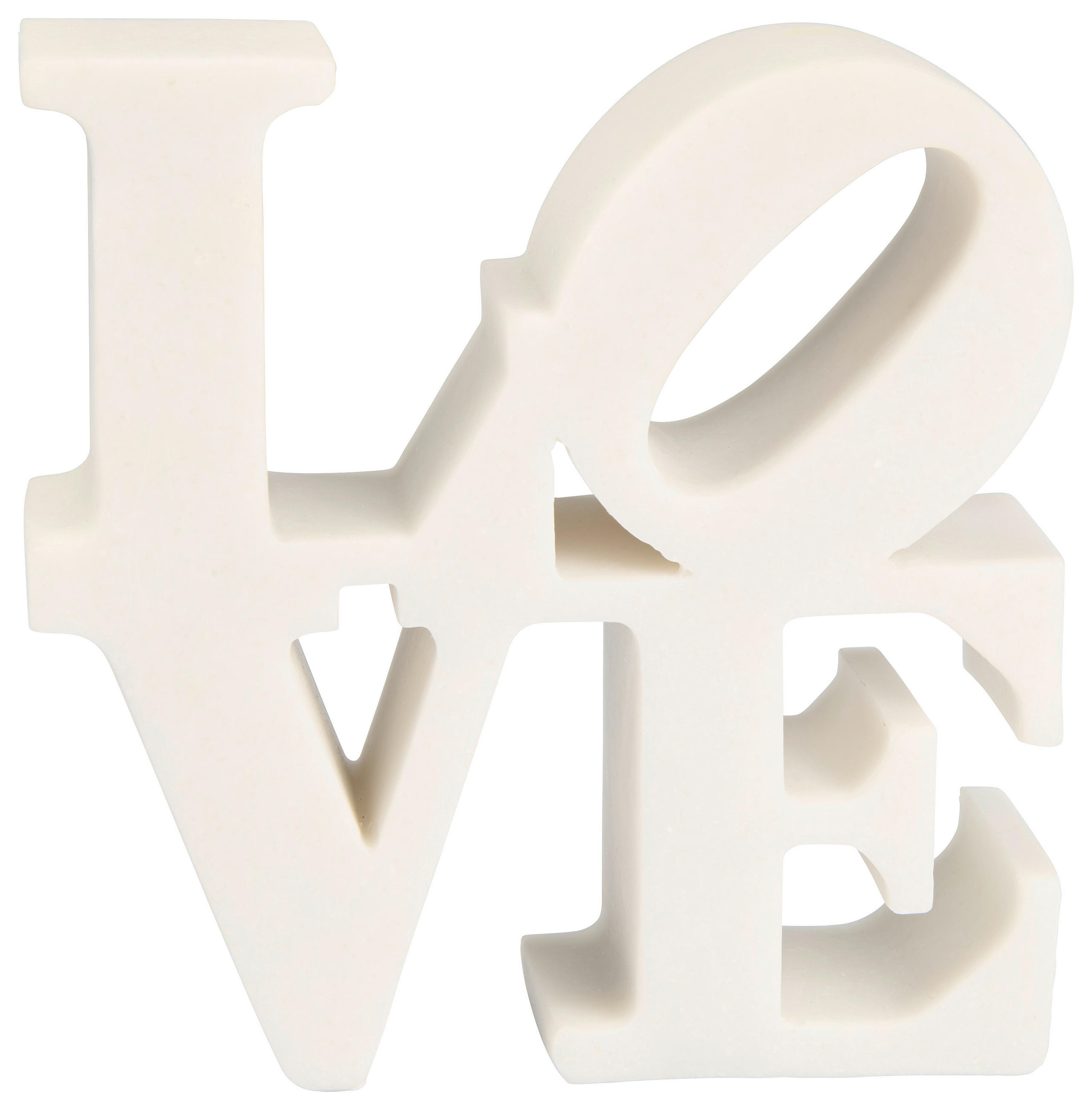 UKRASNI NATPIS - bela, Dizajnerski, plastika (18,5/18,5/6cm) - Ambia Home