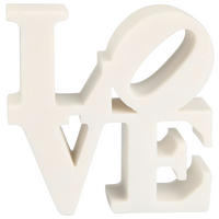 DEKORATIONSTEXT - vit, Design, plast (18,5/18,5/6cm) - Ambia Home