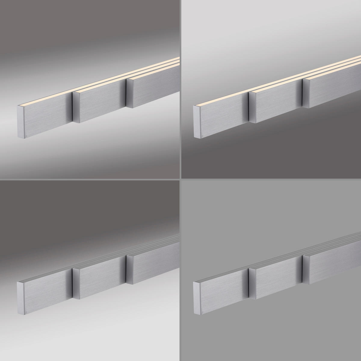 LED-HÄNGELEUCHTE 179/5,8/180 cm    - Alufarben, Design, Metall (179/5,8/180cm) - Paul Neuhaus