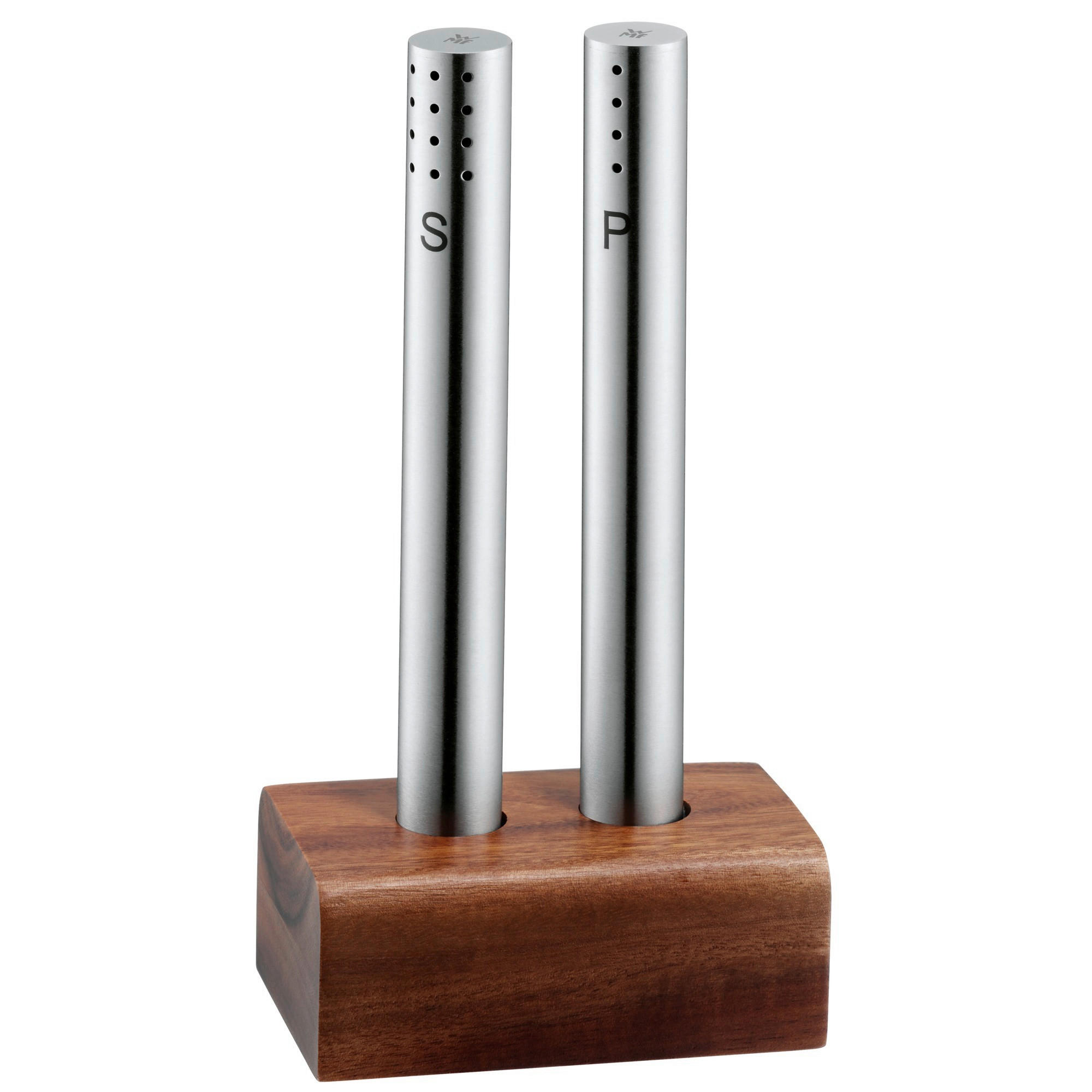 SOĽNIČKA A KORENIČKA - farba akácie/farba ušľachtilej ocele, Design, kov/drevo (0.196kg) - WMF