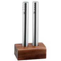SOĽNIČKA A KORENIČKA - farba akácie/farba ušľachtilej ocele, Design, kov/drevo (0.196kg) - WMF