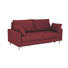 SCHLAFSOFA Webstoff Rot - Chromfarben/Rot, KONVENTIONELL, Textil/Metall (186/90/95cm)