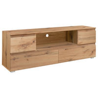 LOWBOARD  in 160/55/40 cm  - Eichefarben/Silberfarben, KONVENTIONELL, Holzwerkstoff (160/55/40cm) - MID.YOU