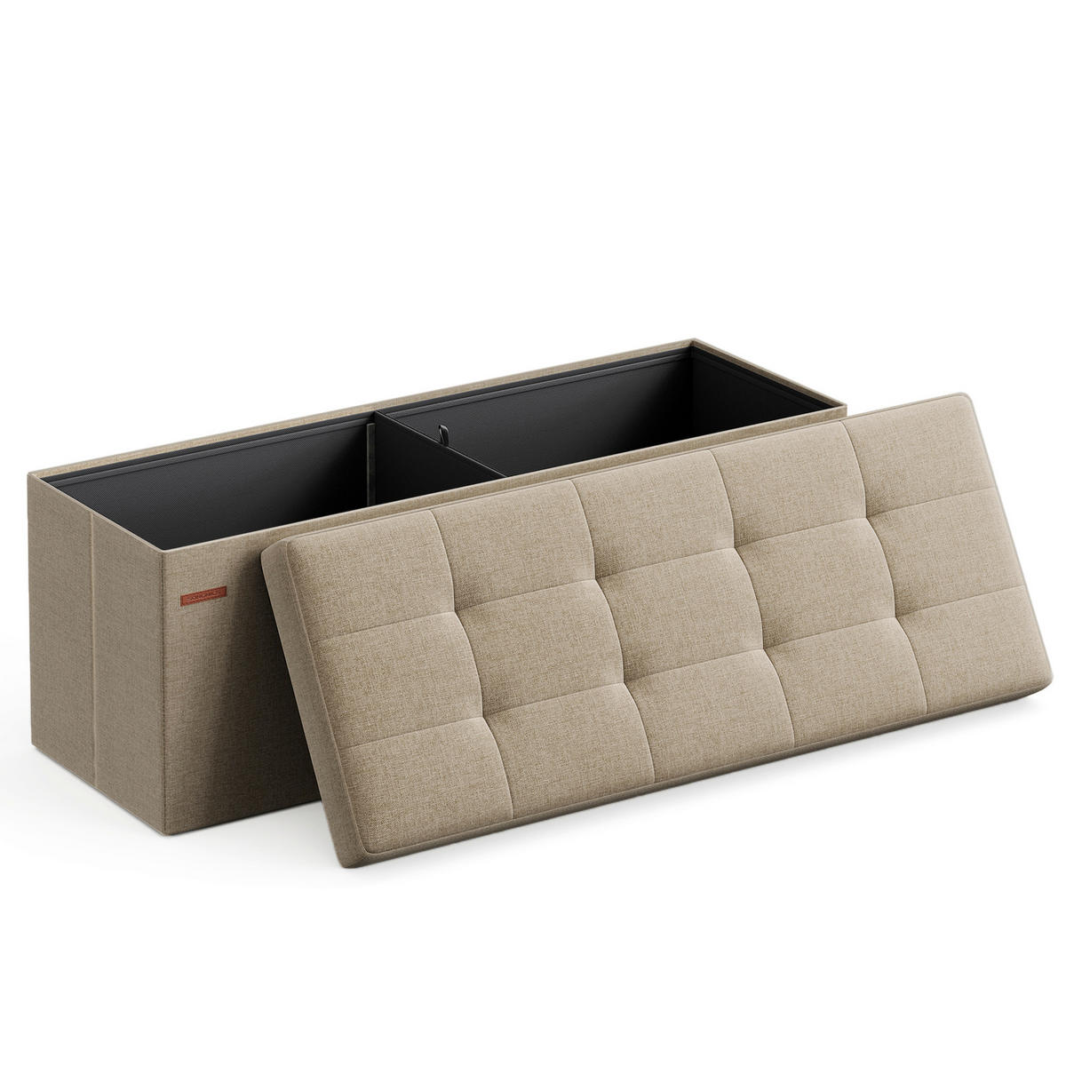 SITZBOX in Textil, Holzwerkstoff Beige  - Beige, Basics, Holzwerkstoff/Textil (110/38/38cm)