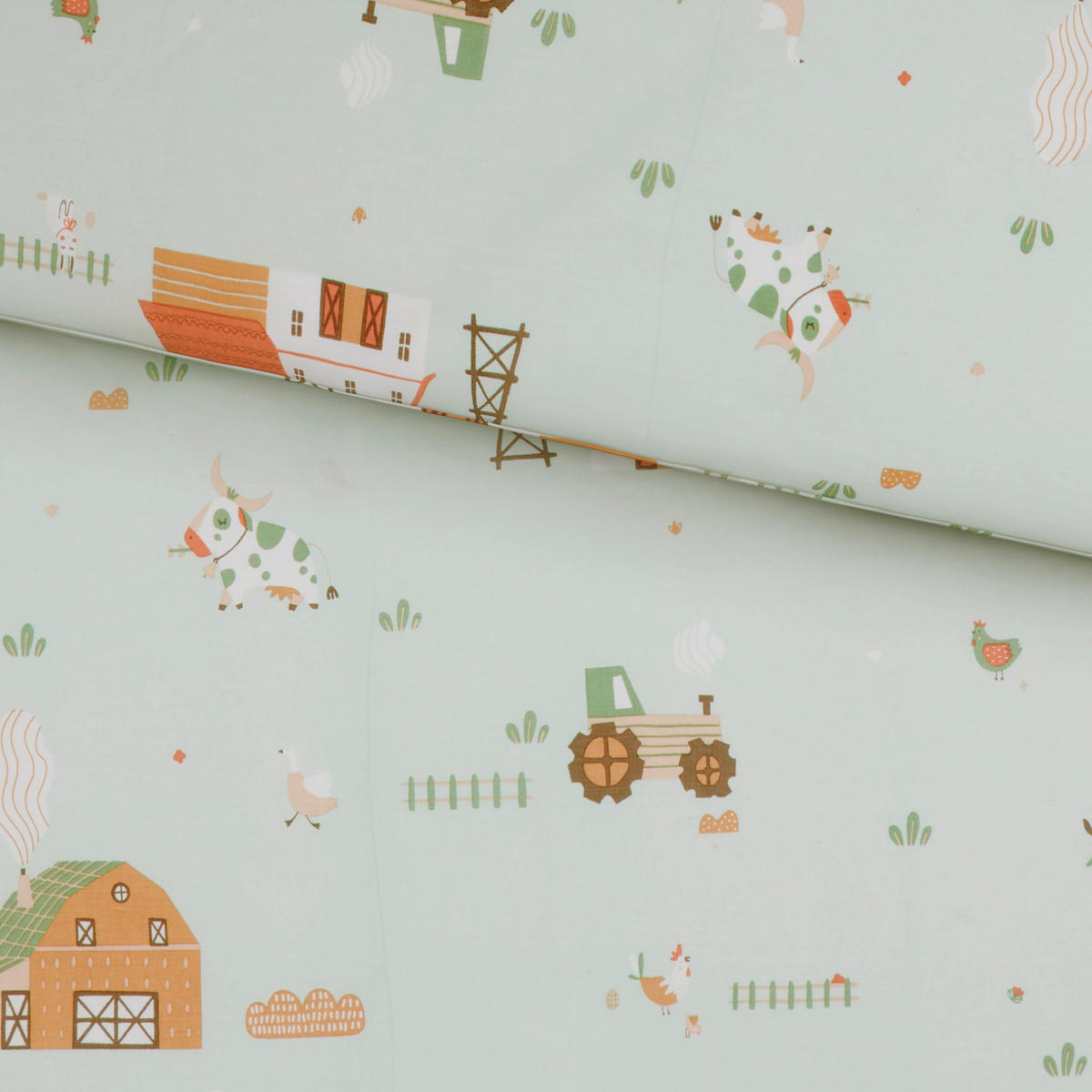 BABYBETTWÄSCHE Webstoff 100/135 cm  - Grün, Basics, Textil (100/135cm) - Avelia