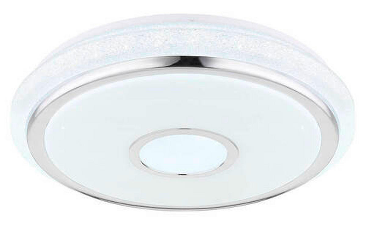 PLAFONIERĂ CU LED - alb/culoare crom, Basics, plastic (50/9.5cm)