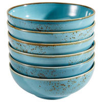 SCHÜSSELSET 6-teilig 16,5 cm  - Türkis, Trend, Keramik (16,5cm) - Creatable