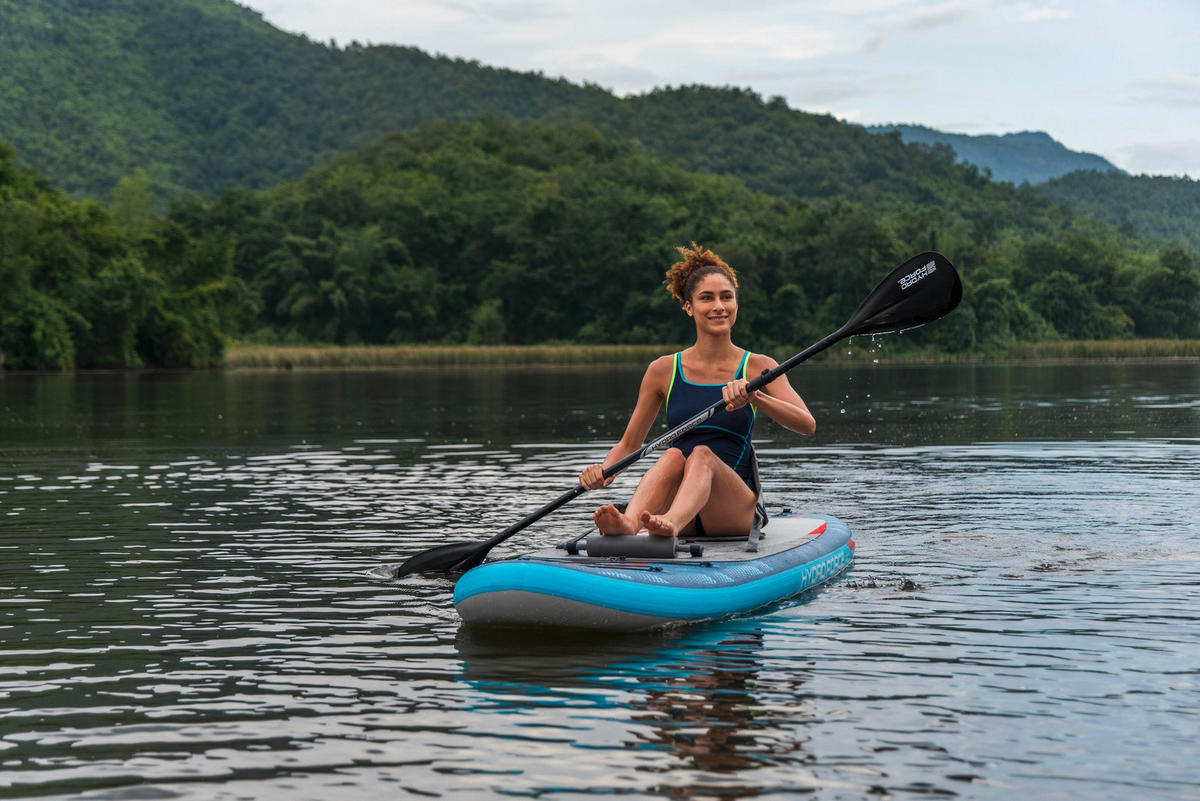 STAND-UP PADDLE BOARD HYDRO-FORCE  - Blau/Grau, KONVENTIONELL, Kunststoff/Metall (305/84/15cm) - Bestway