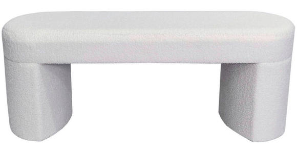 SITZBANK 115/44/44 cm Vliesstoff, Teddystoff Weiß  - Weiß, Trend, Textil (115/44/44cm) - Xora