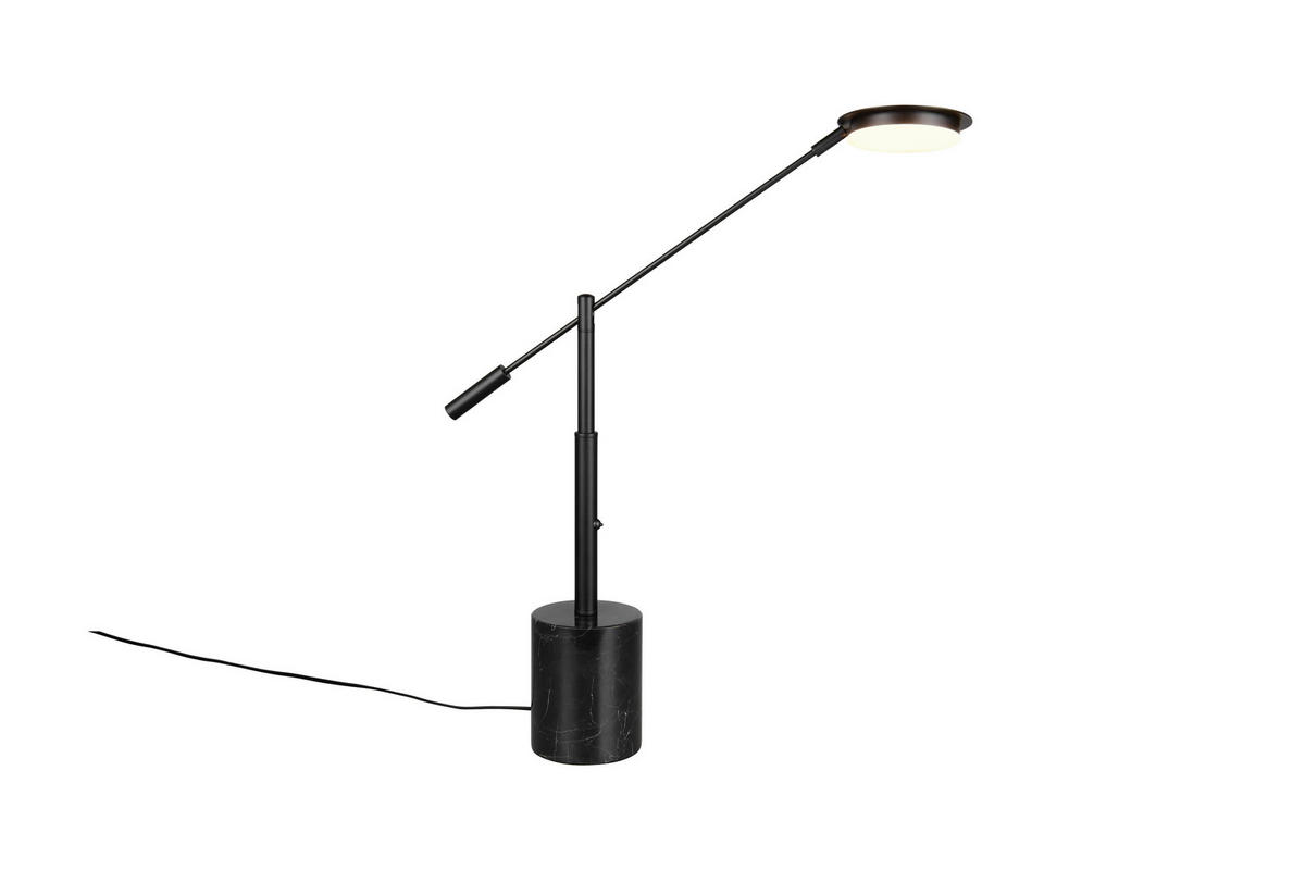 LED-TISCHLEUCHTE Fiore   - Schwarz, KONVENTIONELL, Stein/Metall (65/12/47cm) - Trio Leuchten