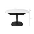 COUCHTISCH ESG 110/70/50-75 cm rechteckig Anthrazit, Weiß  - Anthrazit/Weiß, Design, Glas/Keramik (110/70/50-75cm) - Dieter Knoll