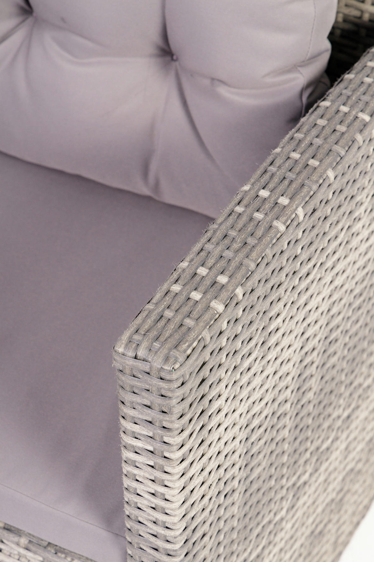 LOUNGEGARNITUR Stahl  - Dunkelgrau/Grau, MODERN, Kunststoff/Textil (120/70cm) - Ambia Garden