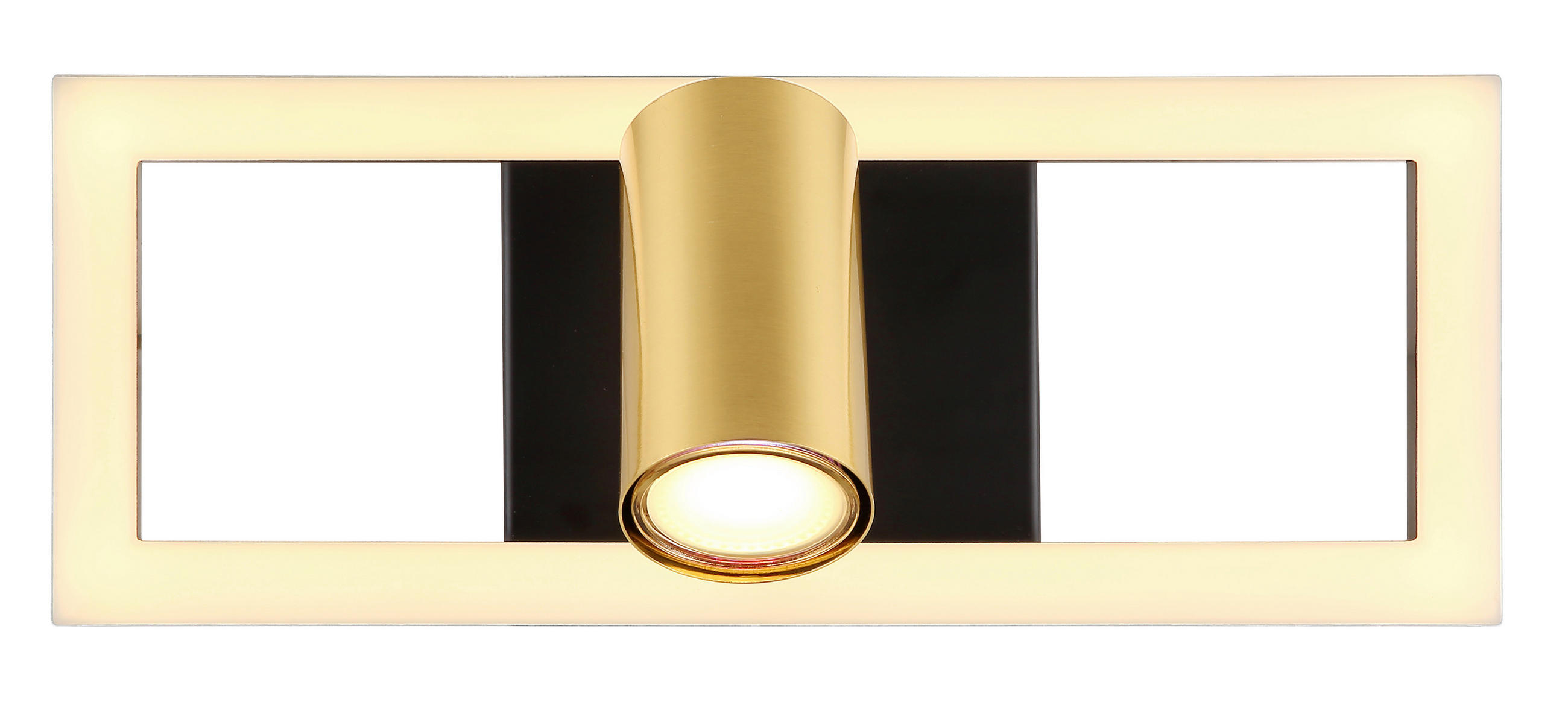 APLICĂ DE PERETE CU LED - opal/negru, Design, plastic/metal (13/15/35cm) - Globo