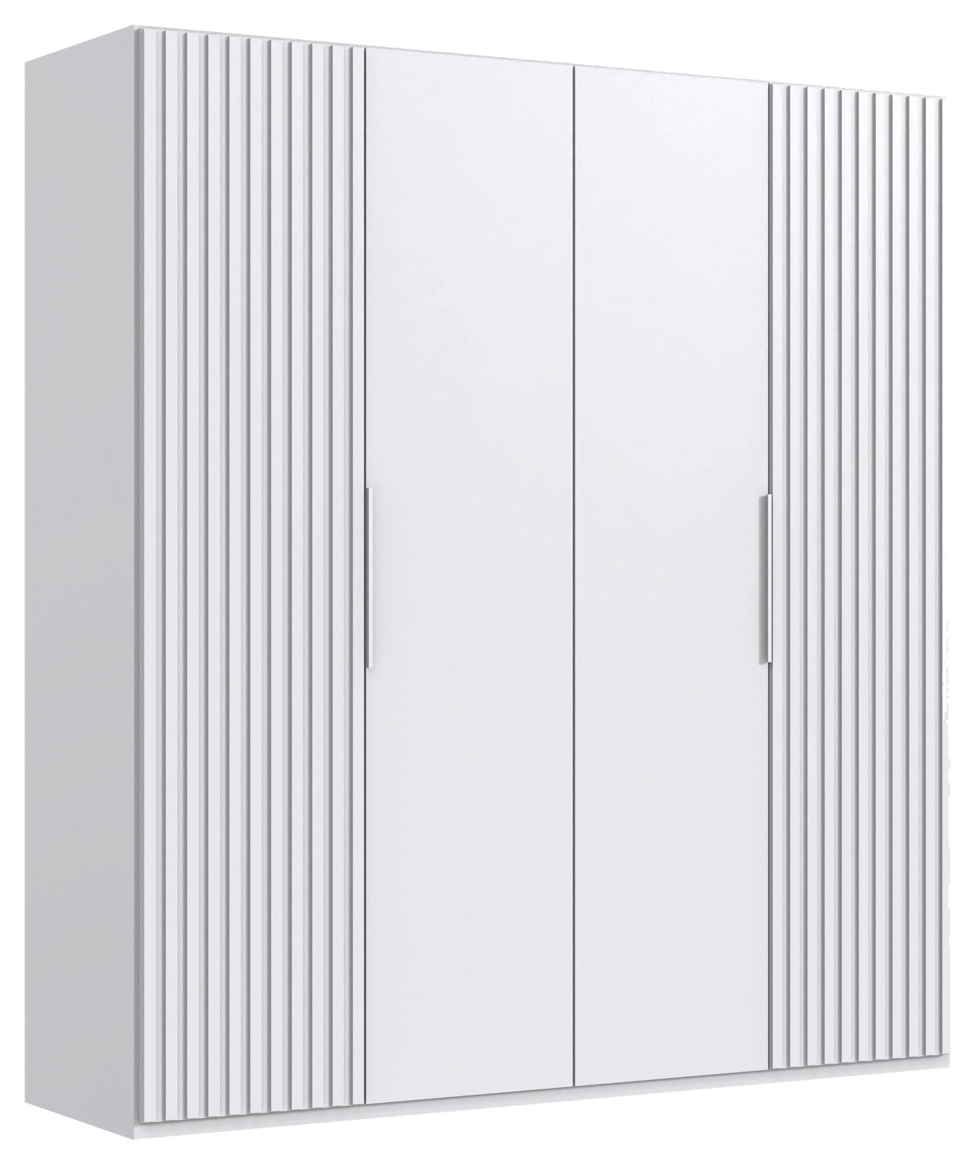 Drehtürenschrank Andorra Weiß B: 200 Cm