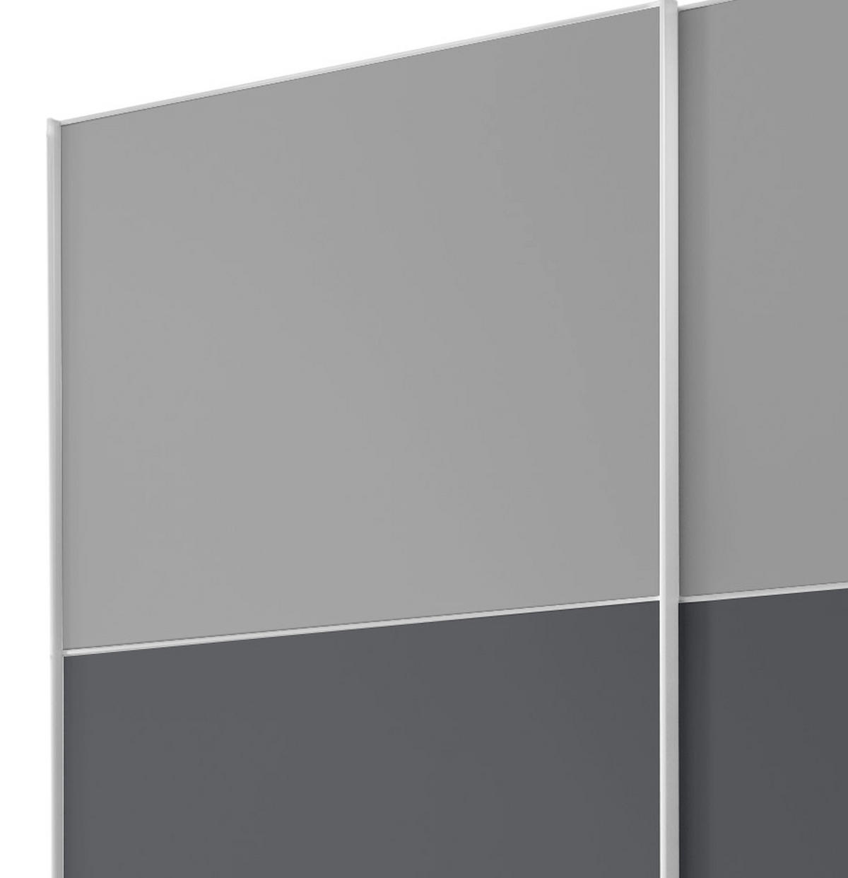 SCHWEBETÜRENSCHRANK in Anthrazit, Grau  - Dunkelgrau/Anthrazit, Modern, Holzwerkstoff (188/222/68cm) - MID.YOU