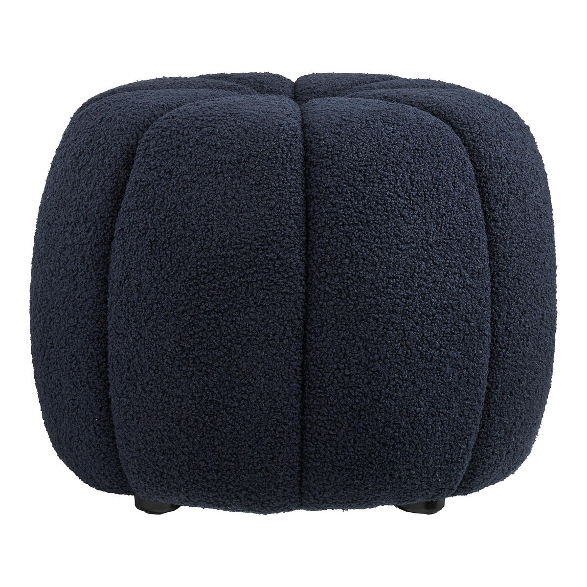 HOCKER in Textil Dunkelblau  - Dunkelblau, Basics, Textil (48/48/38cm)