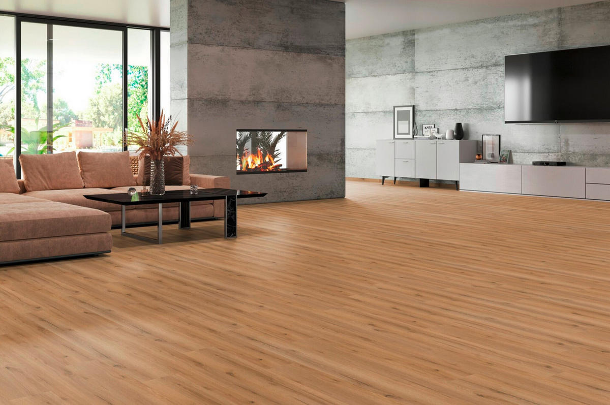 VINYLBODEN Novo Eiche Macadamia 100001601  per  m² - Eichefarben, Design, Holzwerkstoff (120,5/21,0/0,98cm) - Tilo