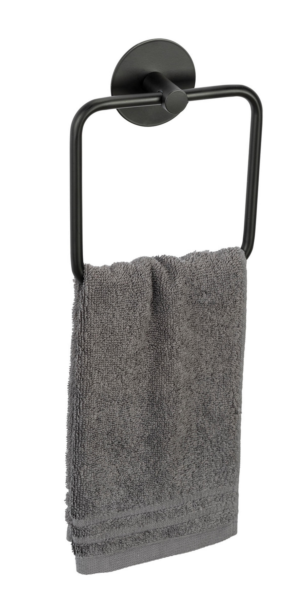 HANDTUCHHALTER Schwarz  - Schwarz, KONVENTIONELL, Metall (15,5/18,5/4,5cm) - Schöner Wohnen