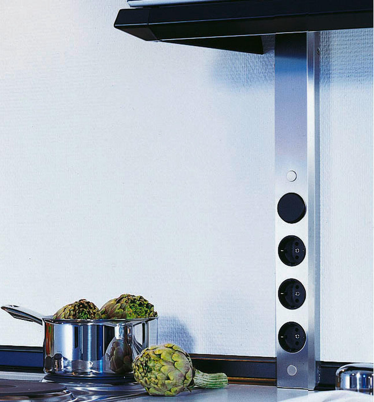 STECKDOSENELEMENT - Edelstahlfarben, Basics, Metall (8,1/46/4,5cm) - HKT