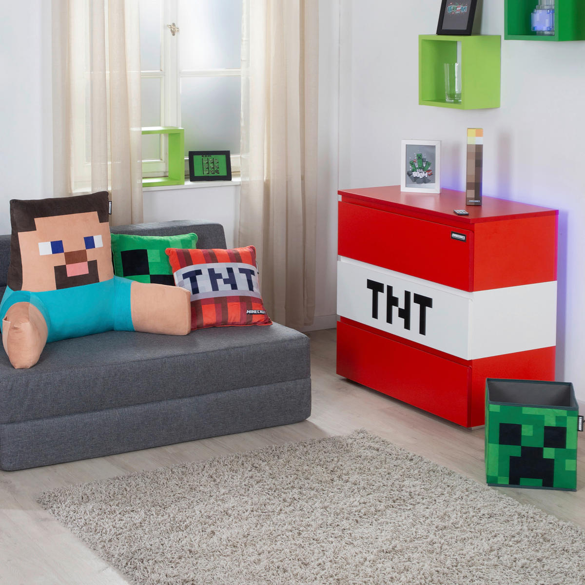 KOMMODE  in 80/76/41 cm  - Rot, MODERN, Holzwerkstoff (80/76/41cm) - Minecraft