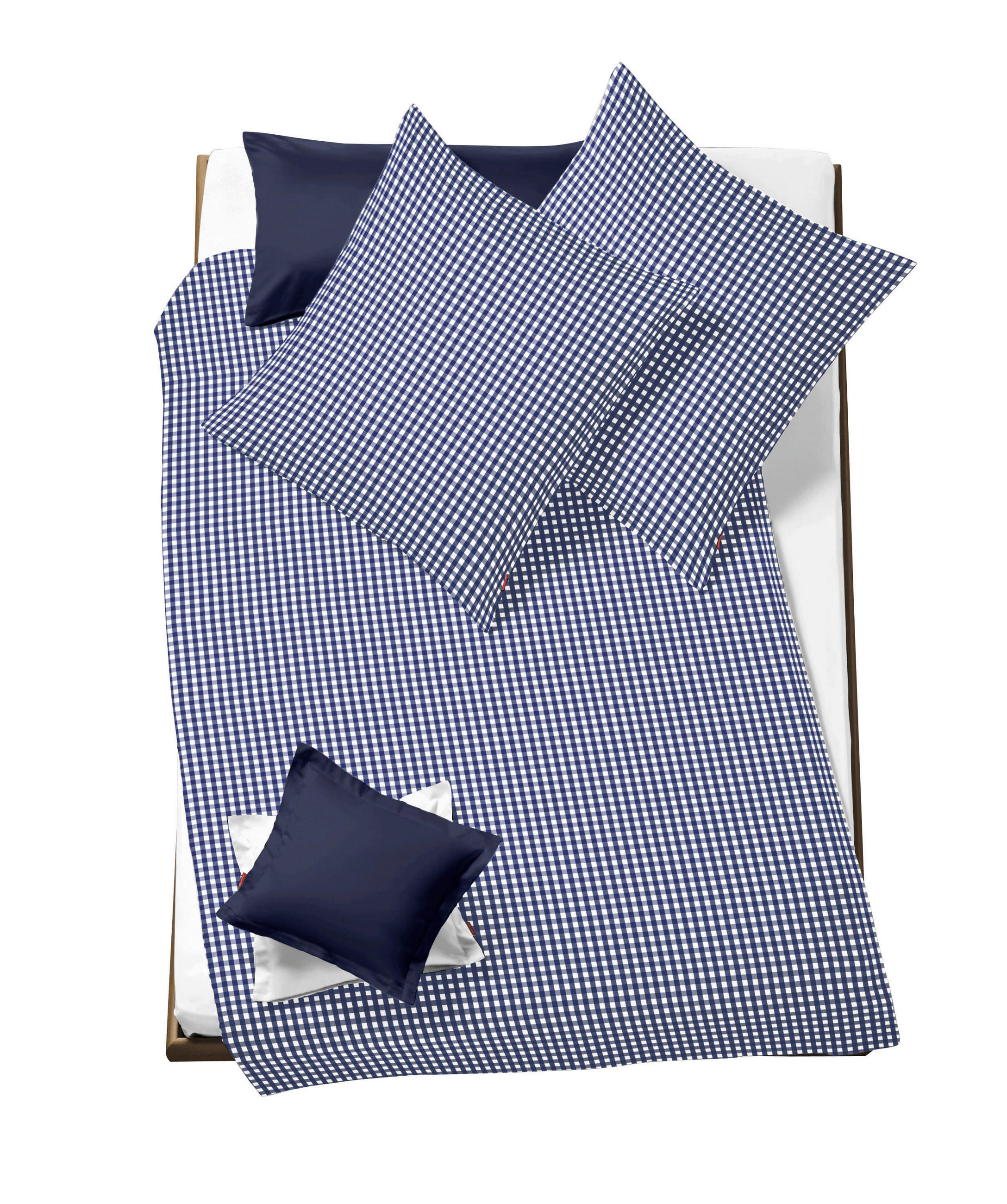BETTWÄSCHE 155/200 cm Rio Seersucker  - Dunkelblau, Basics, Textil (155/200cm) - Fleuresse
