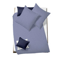 BETTWÄSCHE Rio Seersucker 155/220 cm  - Dunkelblau, Basics, Textil (155/220cm) - Fleuresse