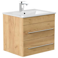 WASCHTISCHKOMBI 61,5 cm  - Eichefarben/Weiß, Basics, Keramik/Holzwerkstoff (61,5cm) - MID.YOU