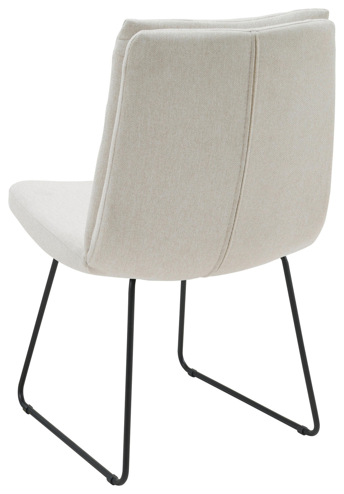 STUHL - Beige/Schwarz, Design, Textil/Metall (50/90/68cm) - Valnatura