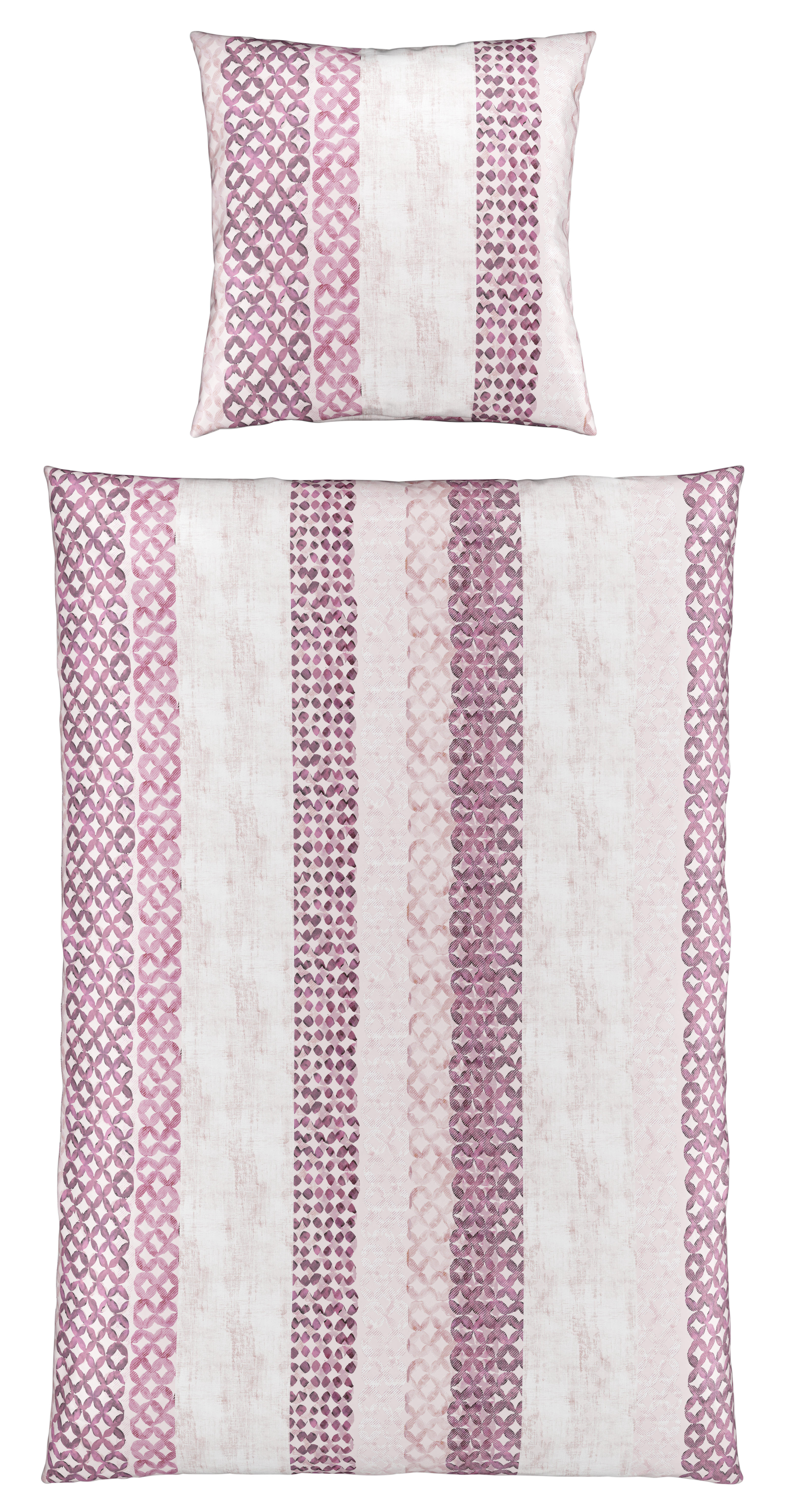 BETTWÄSCHE Satin 135/200 cm  - Beere/Rosa, Trend, Textil (135/200cm) - Bio:Vio