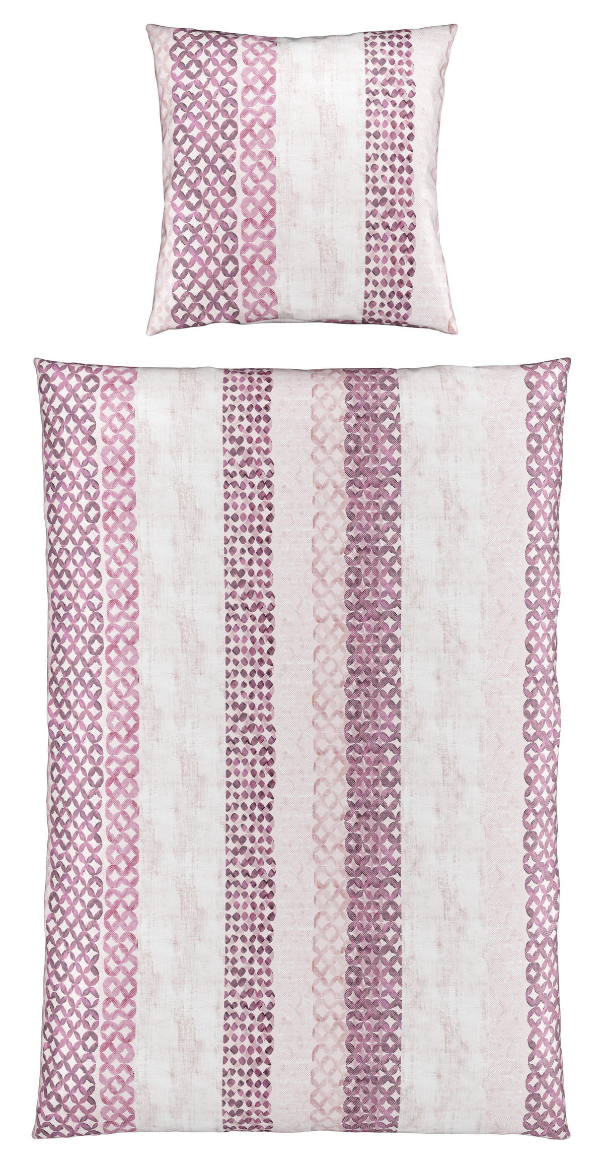 BETTWÄSCHE Satin 135/200 cm  - Beere/Rosa, Trend, Textil (135/200cm) - Bio:Vio
