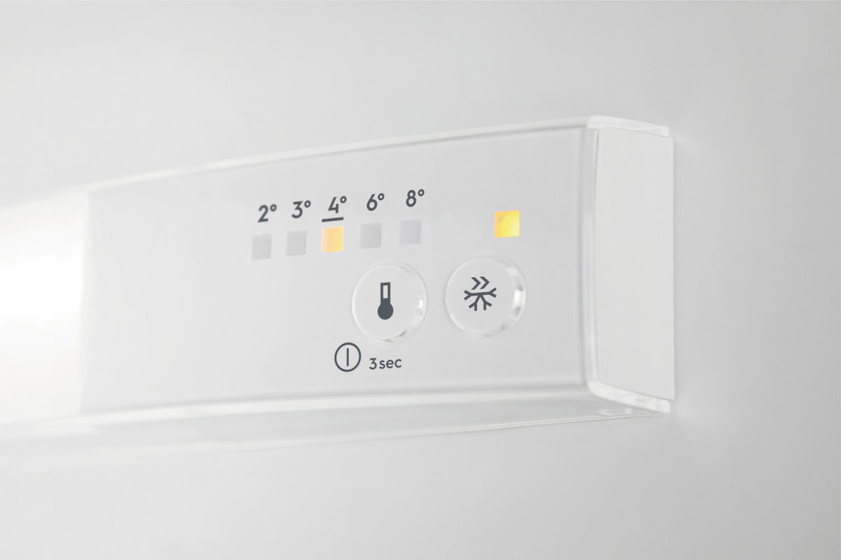 KÜHLSCHRANK 54,8/121,8/54,9 cm LFB3AE12S  - Weiß, Basics, Glas/Kunststoff (54,8/121,8/54,9cm) - Electrolux
