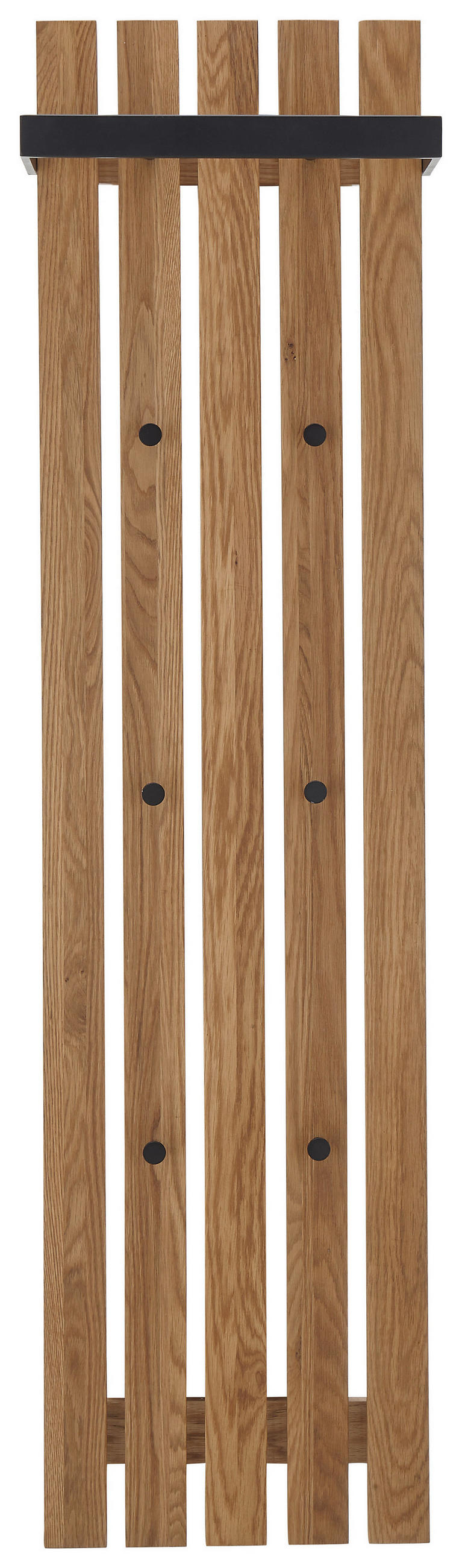 VEŠIAKOVÝ PANEL, prírodná farba, čierna, dub, 40/150/22 cm.
