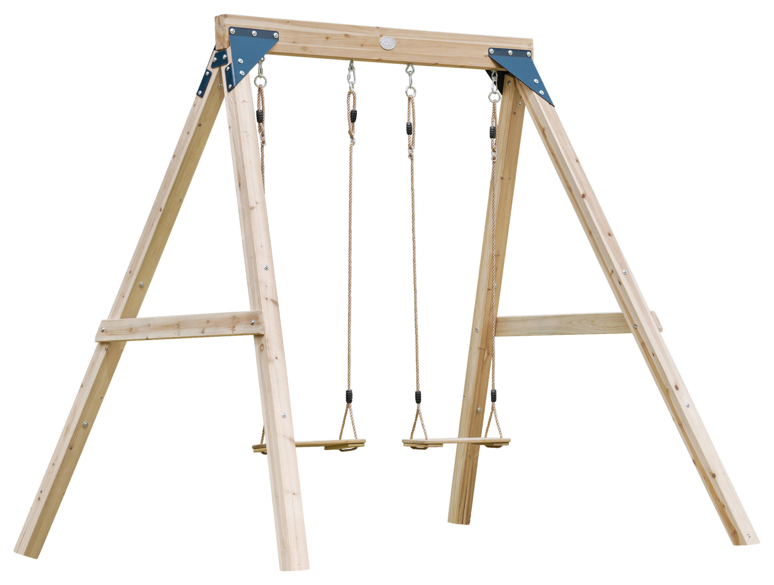 SCHAUKEL  - Braun, KONVENTIONELL, Holz/Metall (224/208/186cm)