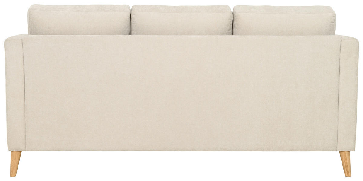 3-SITS SOFFA i beige  - beige/naturfärgad, Klassisk, metall/trä (193/90/87cm) - Best Price