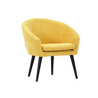 KŘESLO, textil, žlutá - černá/žlutá, Design, dřevo/textil (73/73/66cm) - Niels Andersson