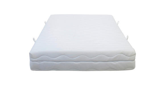 TASCHENFEDERKERNMATRATZE 100/200 cm Höhe ca. 19 cm  - Weiß, Basics, Textil (100/200cm) - Sleeptex