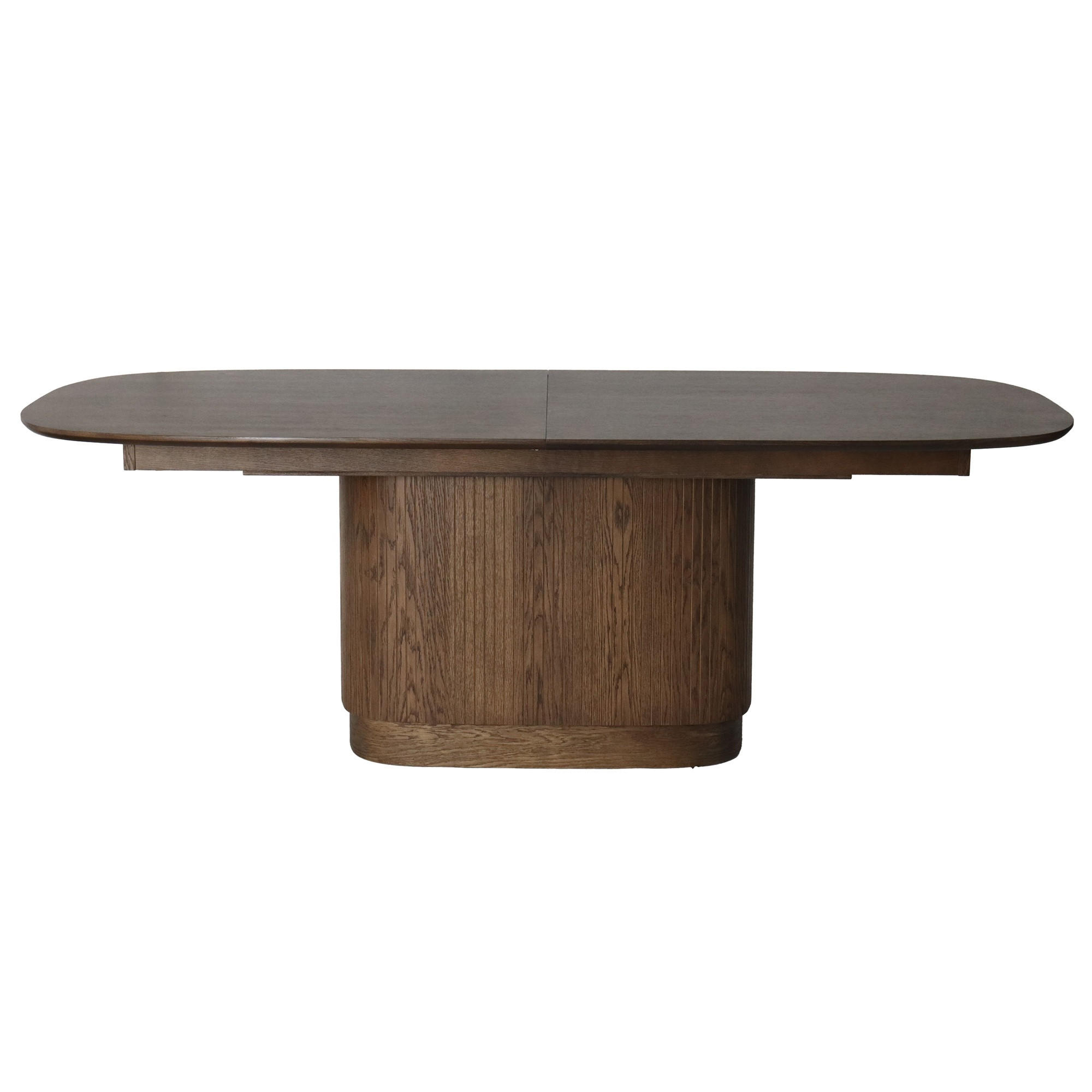 MATBORD 220/110/75 cm delar i massivt trä  trä utdragbar mörkbrun  - mörkbrun, Modern, trä (220/110/75cm) - Niels Andersson