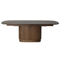 MATBORD 220/110/75 cm delar i massivt trä  trä utdragbar mörkbrun  - mörkbrun, Modern, trä (220/110/75cm) - Niels Andersson