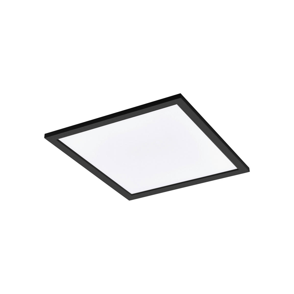 STROPNÍ LED SVÍTIDLO, 45/45/5 cm - bílá/černá, Basics, kov/plast (45/45/5cm)