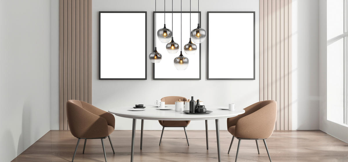 HÄNGELEUCHTE 86/42/120 cm    - Schwarz, Basics, Glas/Metall (86/42/120cm) - Globo