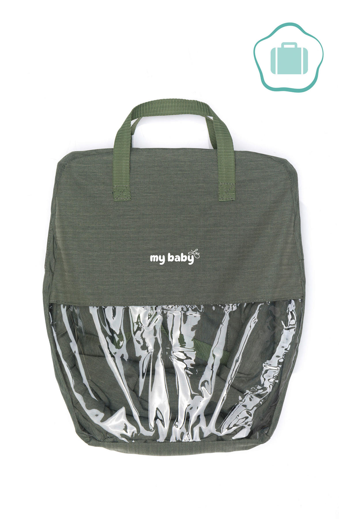 TISCHSITZ - Schwarz/Grün, Basics, Kunststoff/Textil (58,5/38/28,5cm) - My Baby Lou